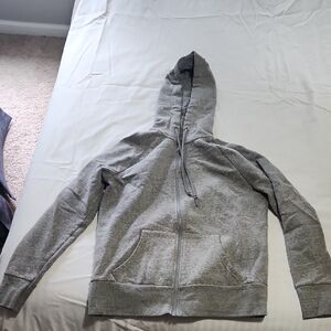 Gray Zip-Up Hoodie